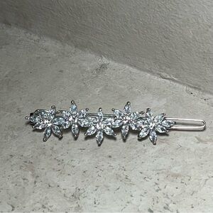 Believe by Brilliance CZ floral pointsettia barrette